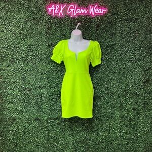 NWT Neon Green Mini Dress